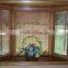 2015 hot sale woodlike window shades,louver blinds, plastic bay window blinds