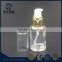 30ml/60ml/80ml cylinder clear glass lotion bottle