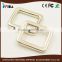 strong metal zinc alloy golden square ring buckle for handbag