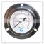 High quality stainless steel back mounting manometer with flange