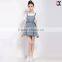 overall denim dress for sweet girls overal denim mini dress JXA081