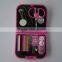 round plastic travel sewing kit set