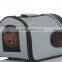 Three size sturdy pink pet carrier foldable design