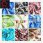 100% polyester printed koshibo fabric/china flower printed koshibo for dress