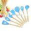 Silicone Kitchen Utensils With Wood Handle Of Cooking Utensils With FDA LFGB Certification