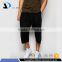 Daijun oem 2016 new design jogger plain black half pants for men