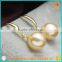 custom S925 silver fancy mother of pearl beads earrings for party girls