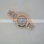2016 fashion geneva oversize two tone bracelet watch
