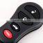 4 Button Replacement Keyless Entry Remote Key Shell Case Button Pad with Screwdriver