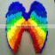 Hot sale fashional rainbow feather wing