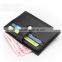 Thin card holder blacke leather small wallet credit card holder