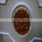 China manufacture glass insert solid wooden door