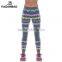 New Arrival Women Legins Gray Print Patterns Sports Leggins Fitness Leggings