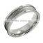 Roman Numeral Dual Spinner Ring His and Hers Gold black and Silver Tricolor Stainless Steel Ring