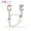 New Design Safety Charm Diamond Silver Safety Chain Wholesale Charm A014