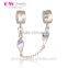 Hot Sale New Design safety chain for Bracelet lock catch For European Woman Charm Bracelet wholesale pendant A014