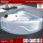 diamond shaped corner massage acrylic bathtub shell