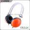 2015 most popular fashion colour wired headphone for pc and mobilphone