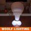 PE Plastic rechargeable LED round cocktail table led furnitur
