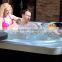 6 Person Party Garden Spa Massage Bathtub with Glass Holder