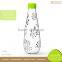 Customized Handmade Clear Glass Juice Bottle with Screw Cap