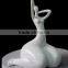 Abstract Modern Style White Fiberglass/Resin Nude Fat Woman