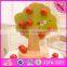 2016 new design children toy wooden magnetic apple tree W01A091