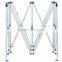 Outdoor Pop Up Metal Frame Canopy Garden White Gazebo Tent with 3 Sidewalls