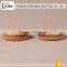 Polished Bamboo Food Tray Wood Round Tray Serving Tray