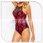 Floral Print Halter Women hot Sexy grils photos SwimSuit 2016