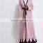 Dubai wholesale clothing OEM islamic clothes burqa fashion burqa designs Pink pearls abaya