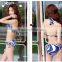 Custom Sexy nude color three pieces Brazilian Bikini