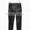 Ladies black faux leather leggings slim fit high-waist leather trousers