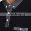 MGOO 100% Cotton Polo Shirts For Men Color Combination Collar Design Polo Shirt With Chest Pocket