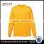 Wicking Long Sleeve T-Shirt For Youth Self-Fabric Collar And Cuffs Training Tee 100% Polyester Wicks Moisture Sport Wear