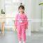 S60618B 2017 Autumn Kids Clothing Sets Baby Girls Cartoon Horse Print Cotton Set