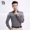 Formal solid color long sleeve double collar shirt for men