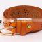 2015 Solid Color Hollow Cowhide Leather Women Belts