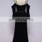 Adults Age Group And Long Sleeve Design Straight Spaghetti Velvet Black Prom Dress