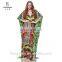 C4082 Wholesale Price Silk Printed Sexy V-neck Long Kaftan Dress