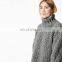 Women Woolen Handmade Kintted Pullover Oversized Chunky Turtleneck Sweater
