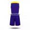 OEM design basketball jersey shirts blue and yellow