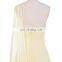 Grace Karin One Shoulder Evening Dresses 2017 Robes De Soiree Longue Chiffon Long Party Dress Yellow Formal Gowns Ribbon CL6066