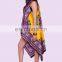 Indian Latest Yellow Dashiki Loose Casual Cotton Kimono Cardigan Jacket Coat Blouse Tops