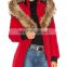 red fashion coats models fur underwear fox fur coat fur coat