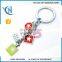 lovely flower Metal Charms Keychain