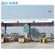 Prefab steel space  frame building toll station canopy