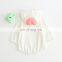 2020 Full Sleeve love hoody children clothing spring autumn button baby girl romper