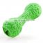 The new bite-resistant pet molar teeth dumbbell leakage dog toy chew rubber