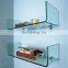 China factory manufacture safety Clear and colored Tempered Glass bathroom shelf 4mm 5mm 6mm 8mm 10mm